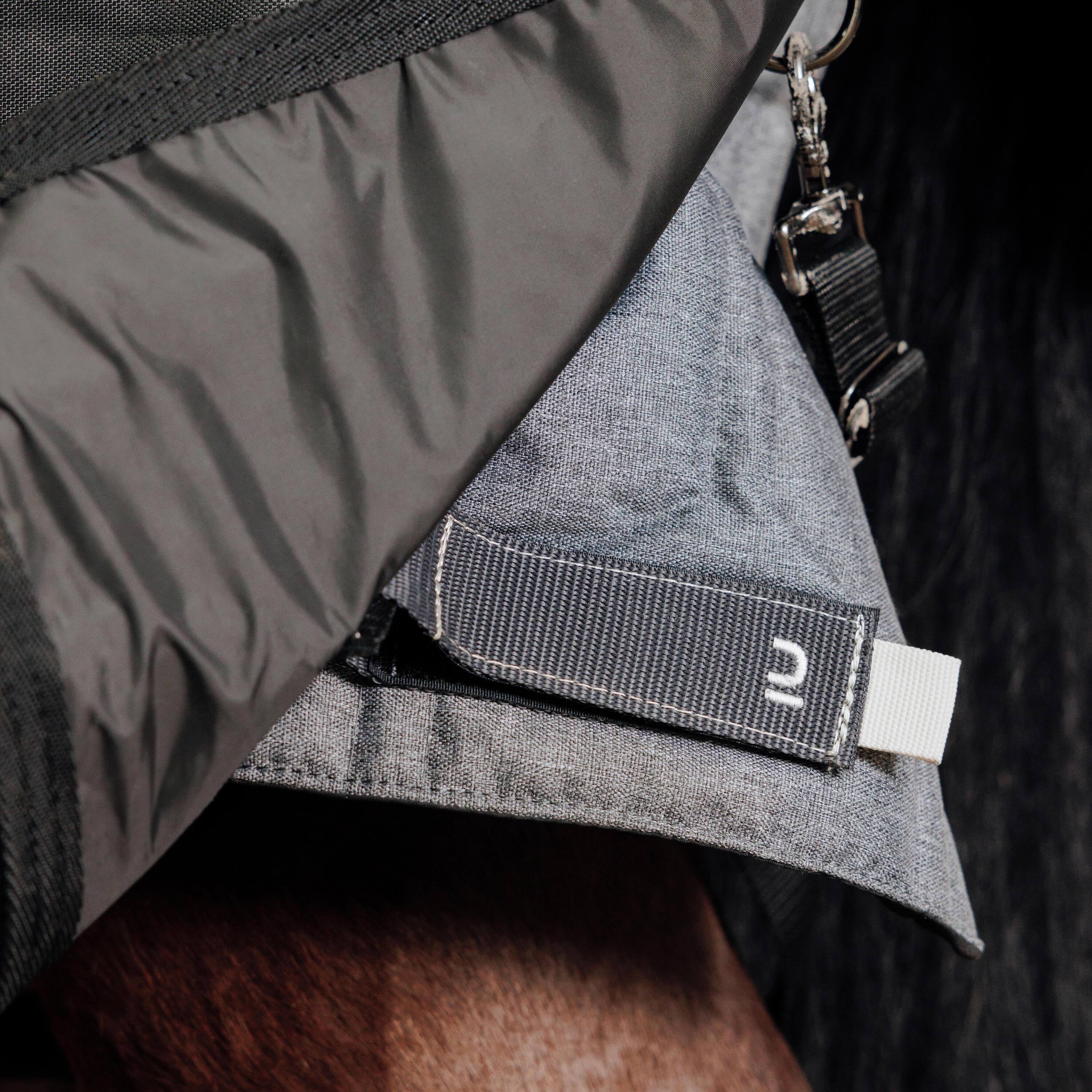 Coperta equitazione cavallo pony COMBO 300 scuderia grigia  10/12