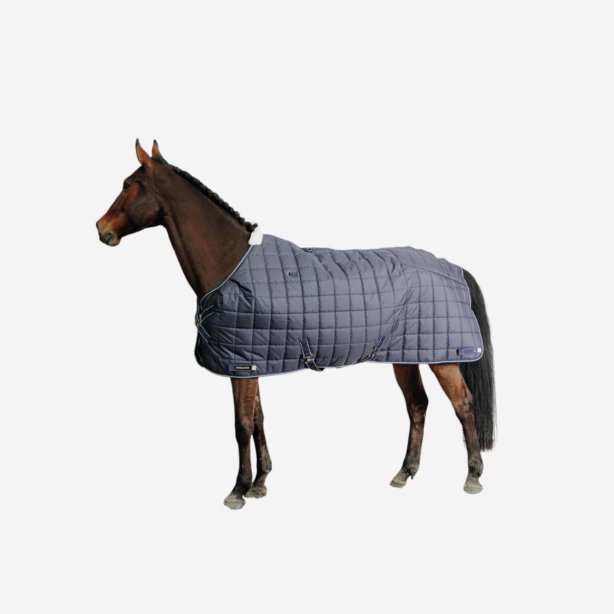 Couverture équitation écurie 200g Cheval et Poney - Combo 200 marine