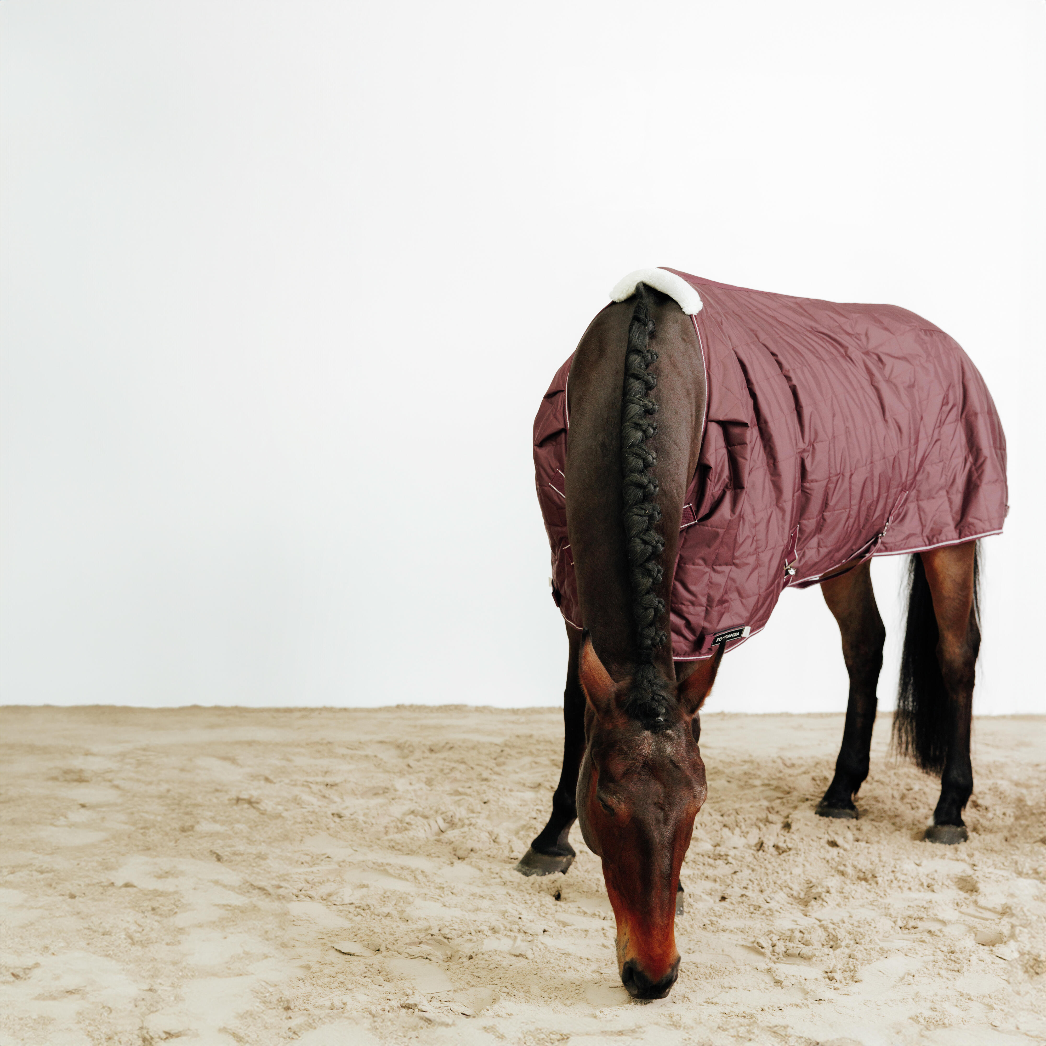 Stable blanket 50g Horse and Pony - Combo 50 burgundy