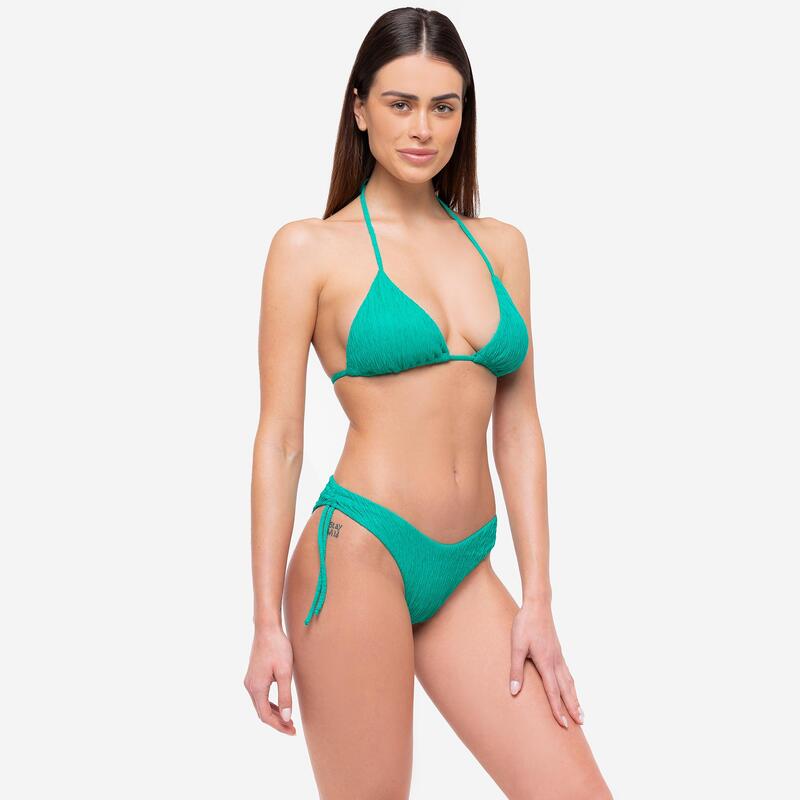 Bikini donna triangolo + slip a "V" Isla Verde - Le Blu