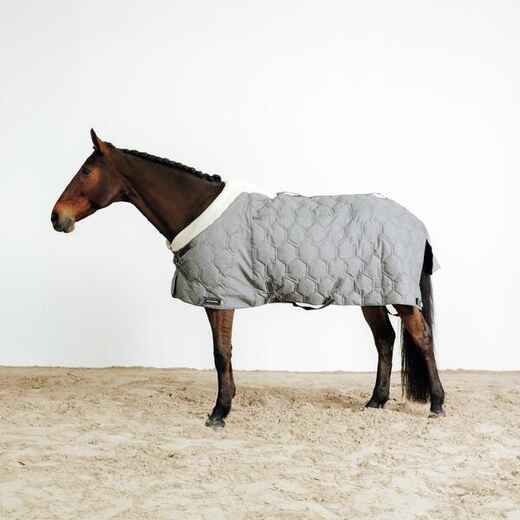 
      Horse and Pony Riding 300 g Stable Rug Combo 300 - Mid Grey
  
