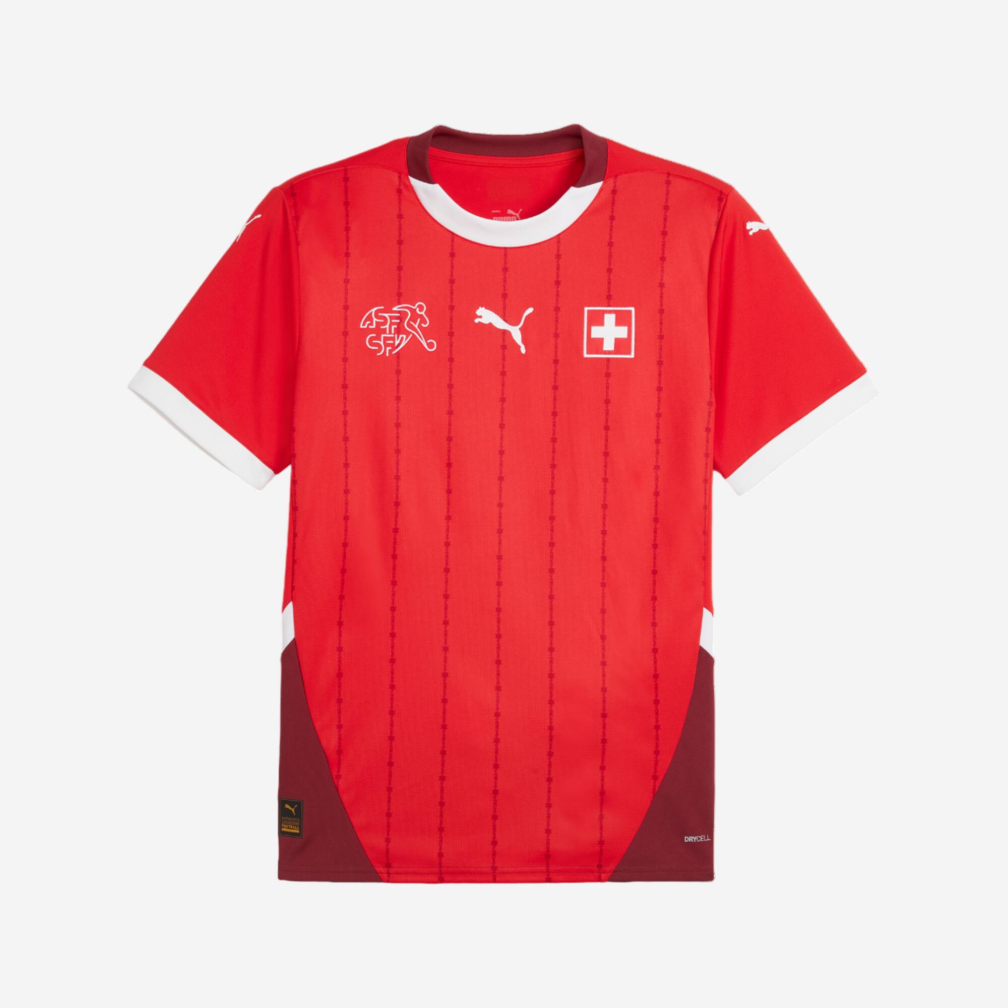 Adult Home Shirt Switzerland Euro 2024 1/7