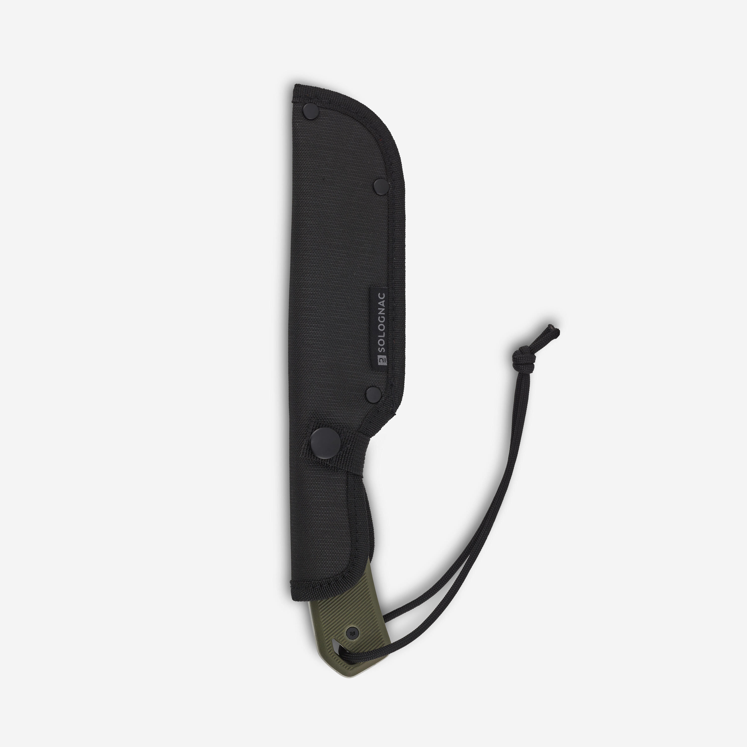 Navaja Caza Solognac Sika 130 FR Grip Caqui Hoja Fija 13 cm 6/12