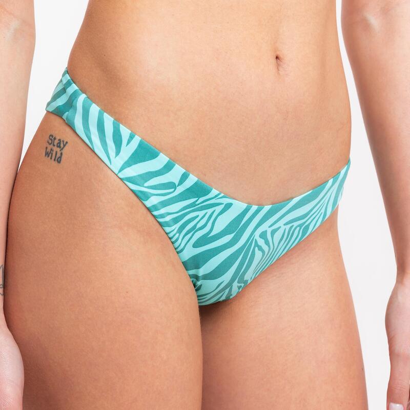 Bikini donna corpetta + slip a "V" animalier Le Blu