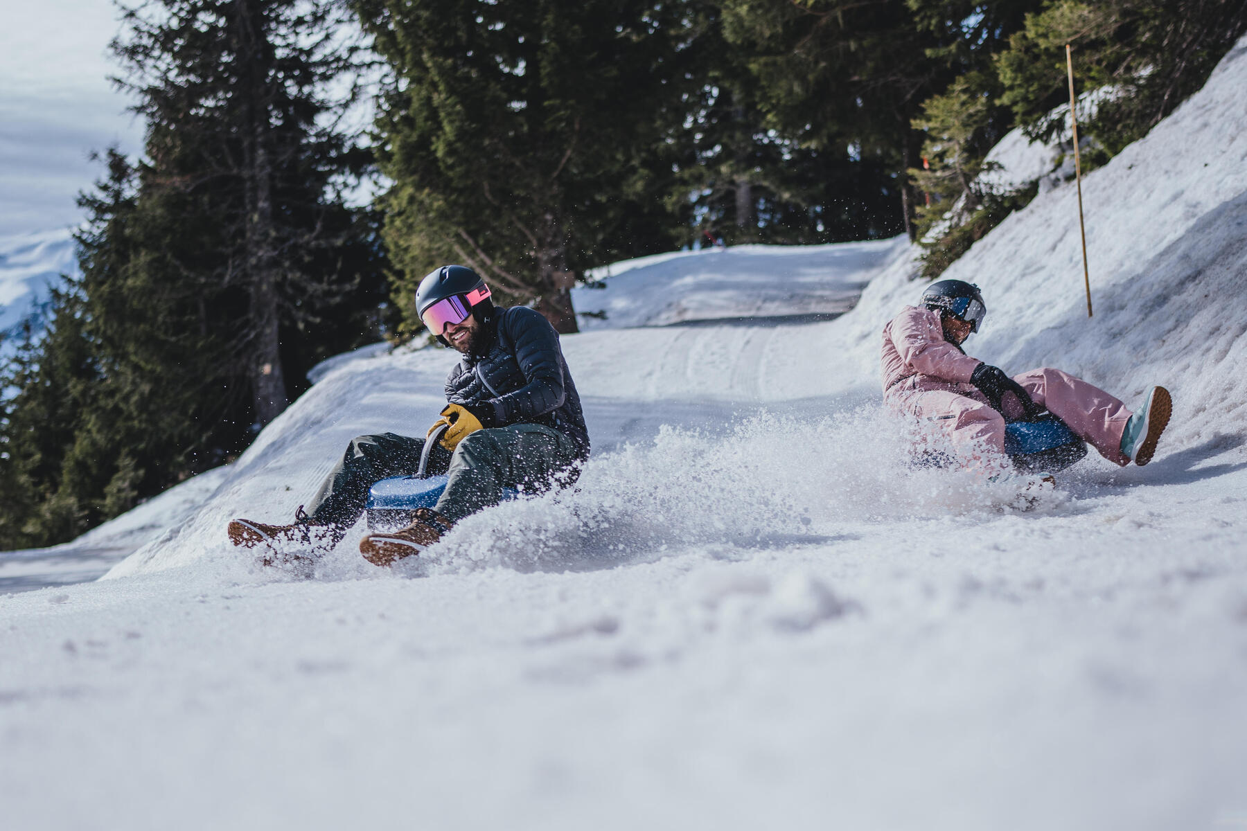 Sac à dos luge Reverslide 900 : comment freiner
