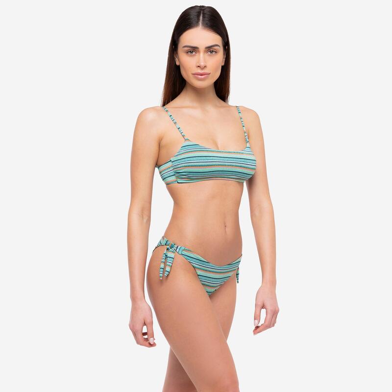 Bikini donna bralette + slip fiocchi stripes Le Blu