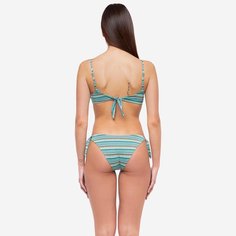 Bikini donna bralette + slip fiocchi stripes Le Blu