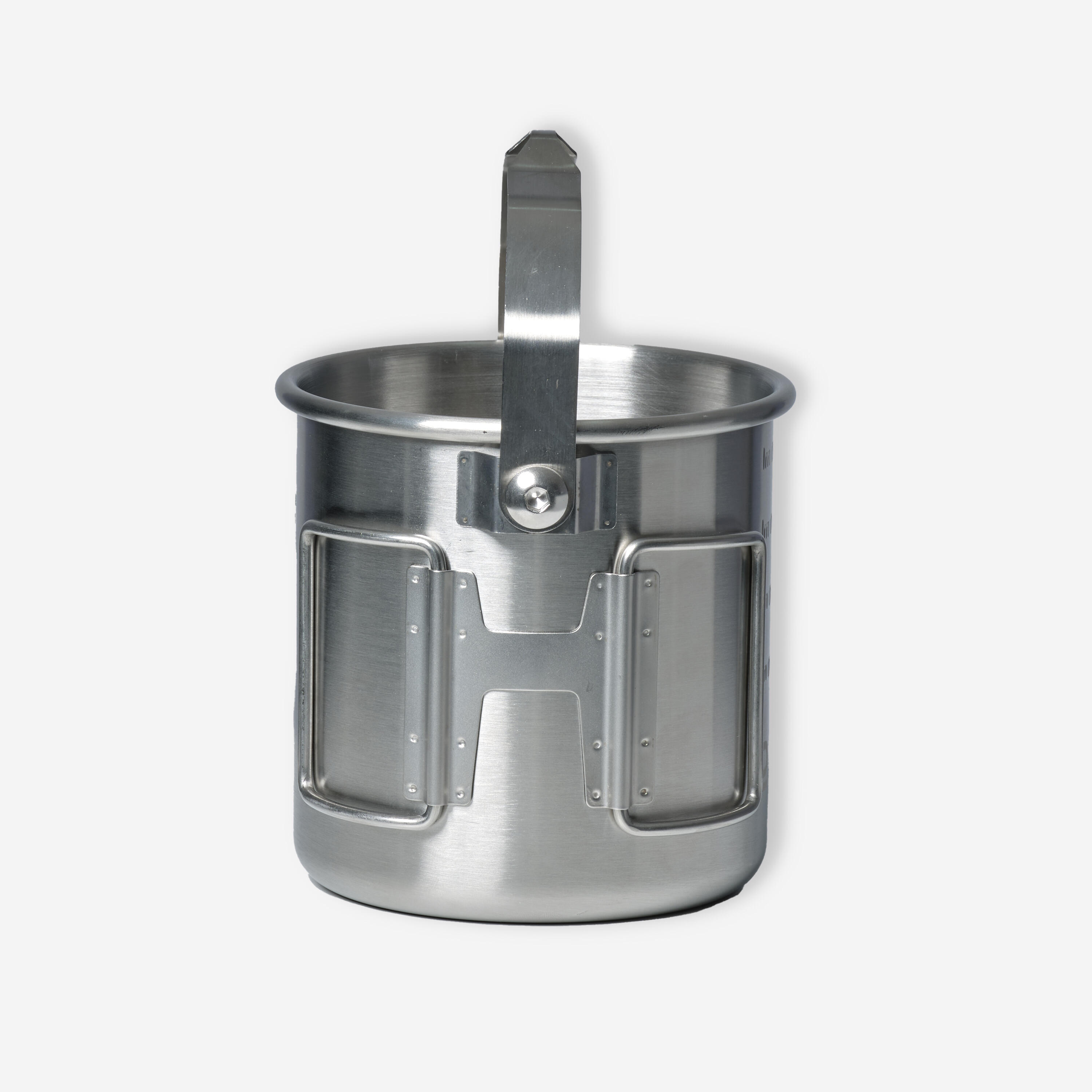 Tasse 600 ml Bushcraft Camping rostfreier Stahl  3/6