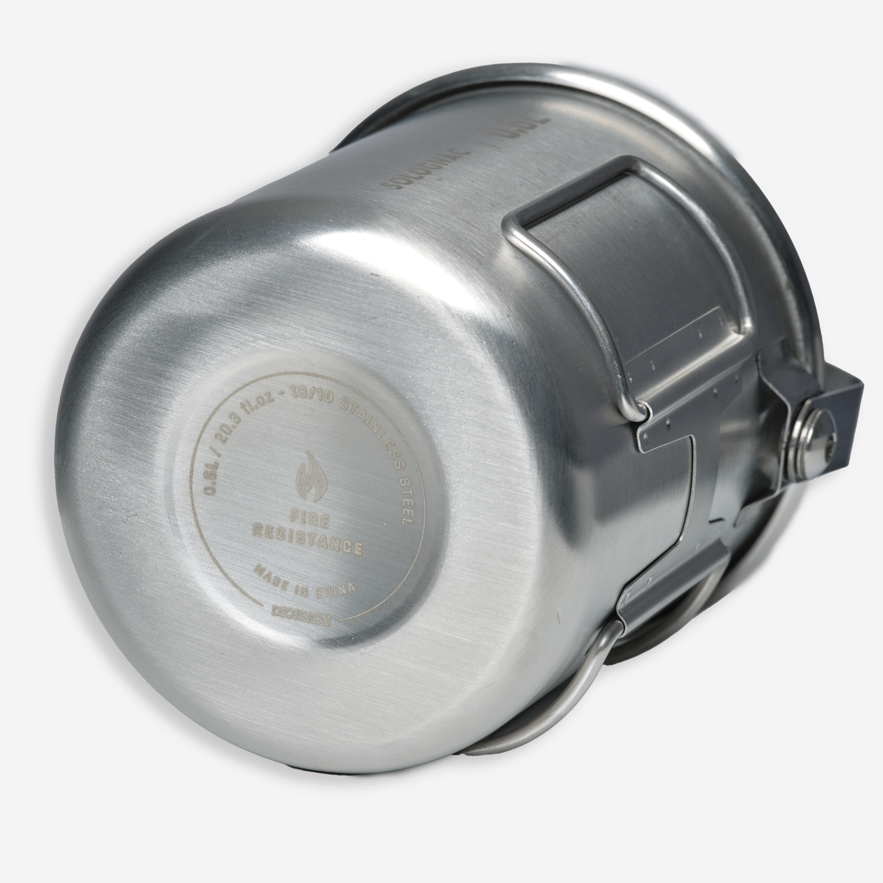 Tasse 600 ml Bushcraft Camping rostfreier Stahl  2/6