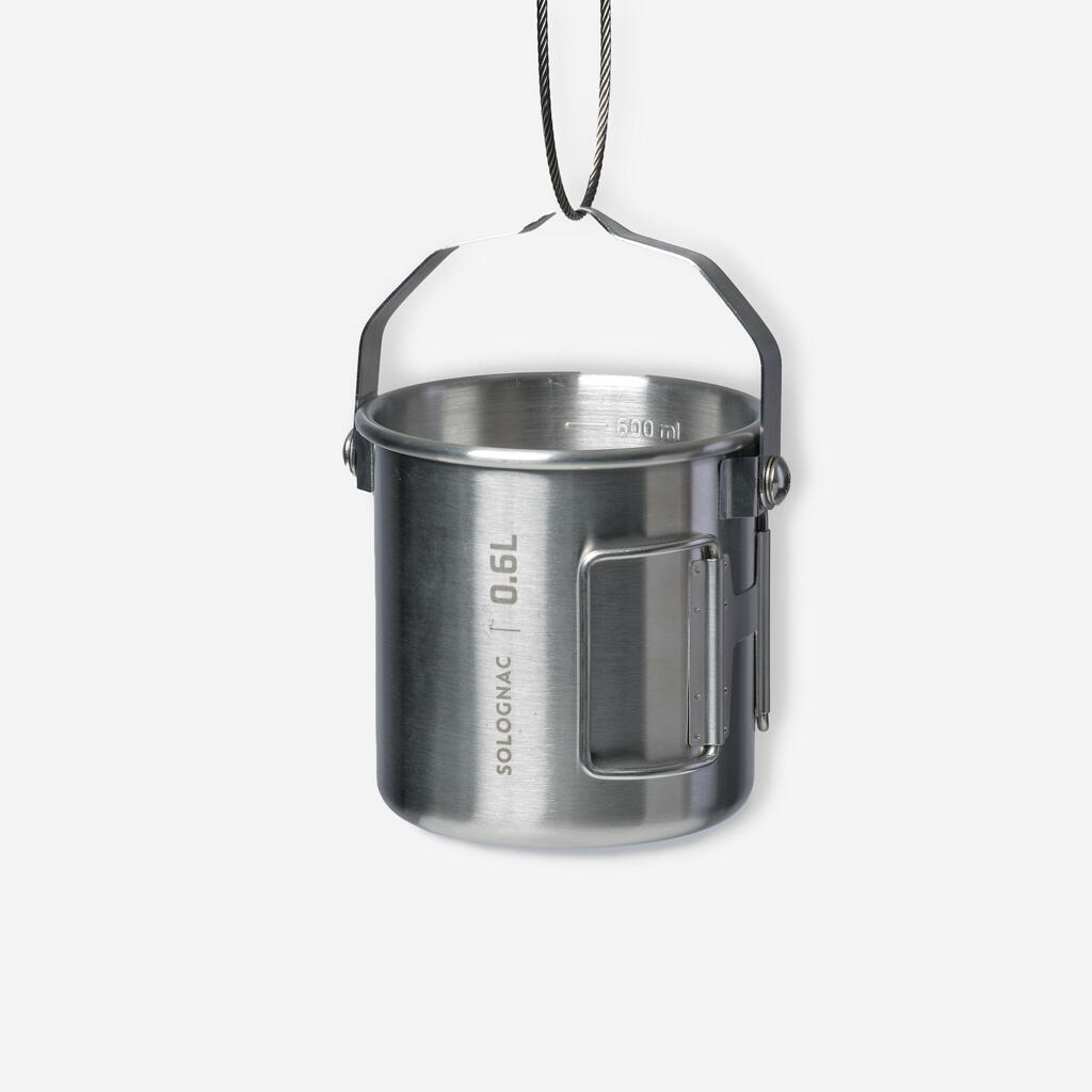 Šolja od nerđajućeg čelika za buškrafting (60 cl / 0,6 l)