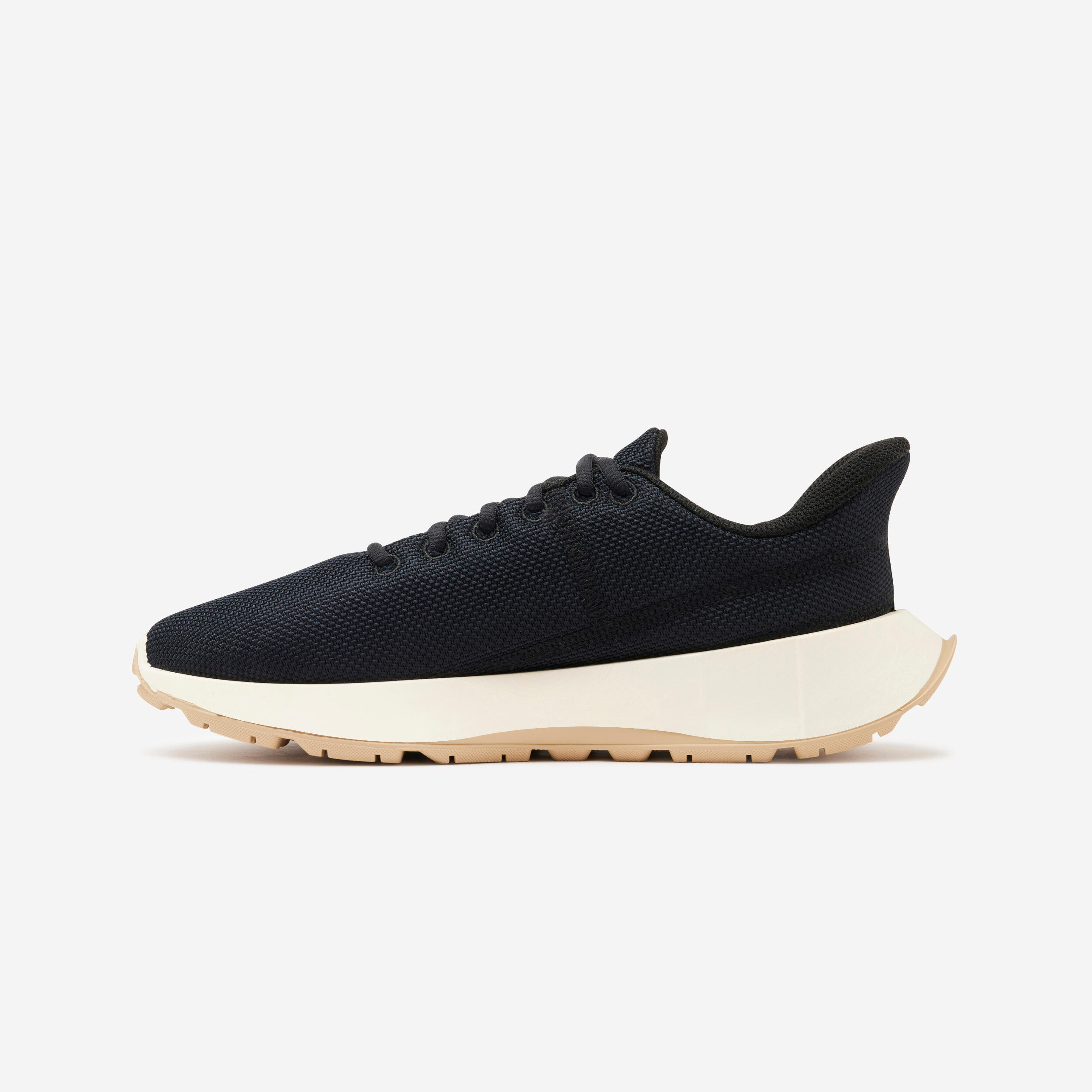 Baskets femme, klnj be geared up noir beige 3/8