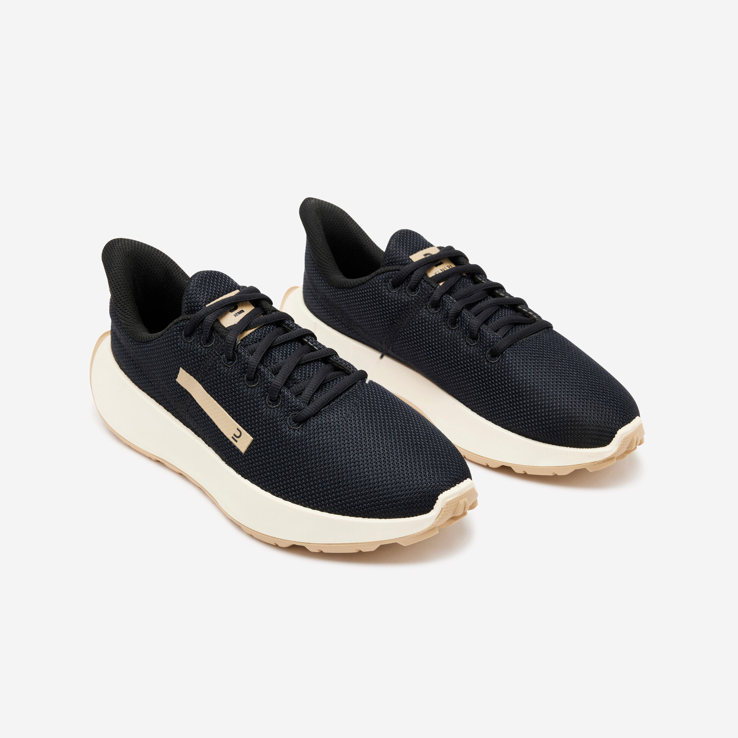 Baskets femme, klnj be geared up noir beige 2/8