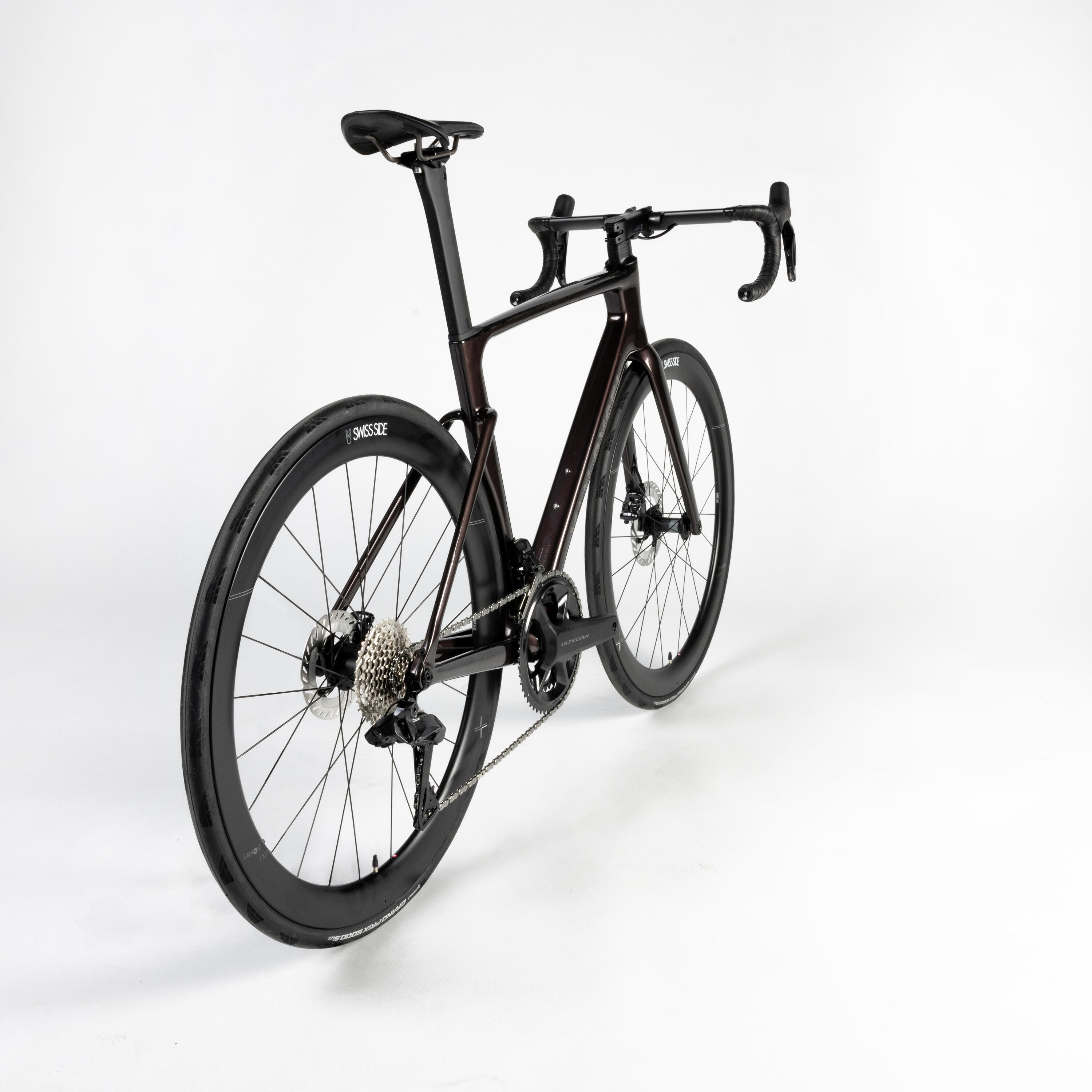 Road Bike RCR PRO Shimano Ultegra DI2 with Power Sensor - Mahogany Brown 3/12