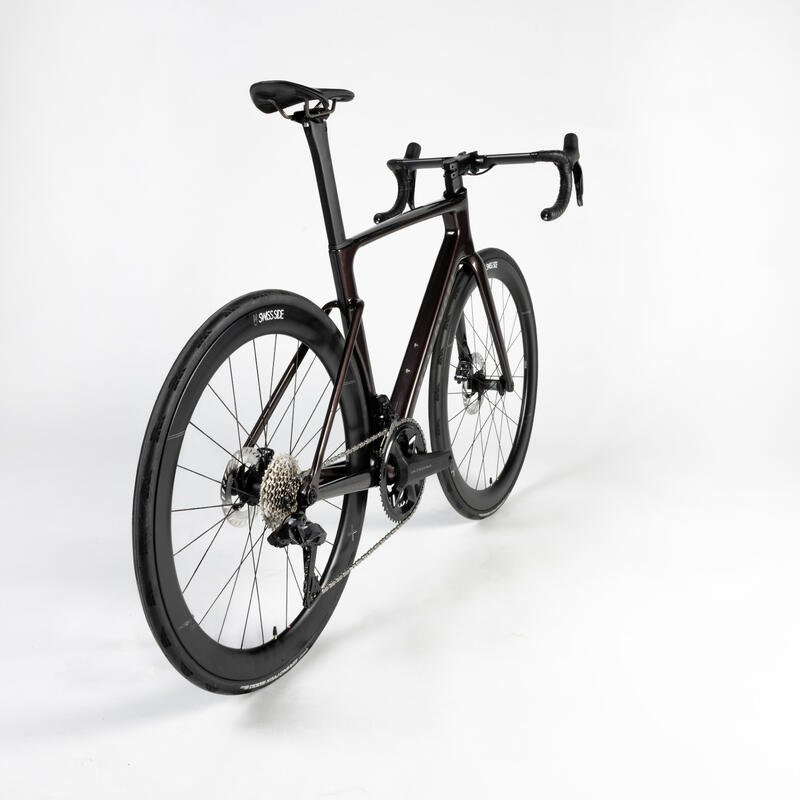 Bicicleta Carretera RCR Pro Marrón Chocolate Shimano Ultegra DI2 Sensor Potencia
