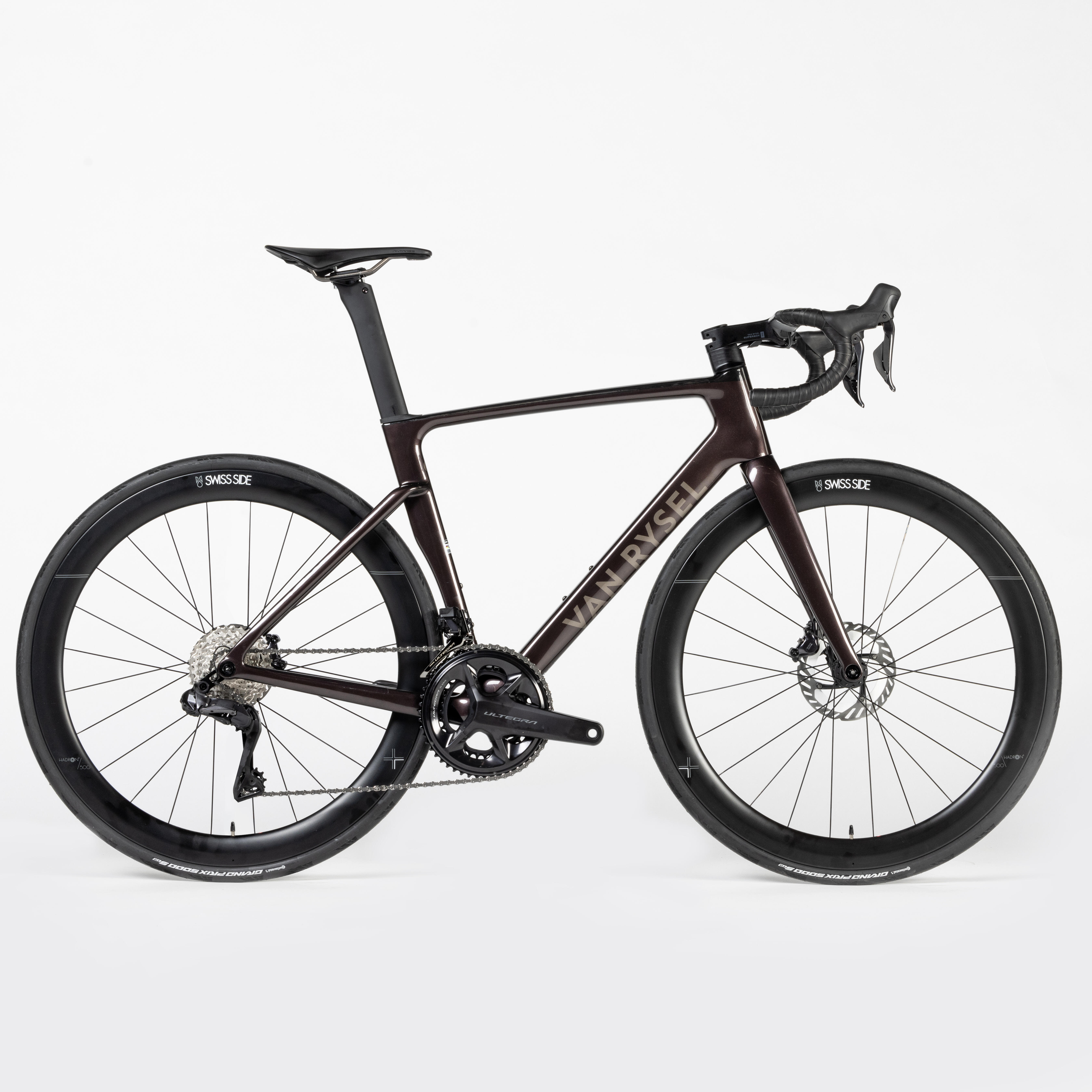 shimano Bicicletta da strada rcr pro ultegra di2 sensore di potenza marrone cioccolato