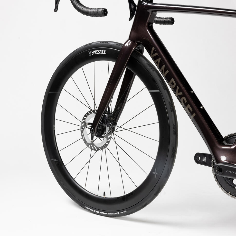 Velo de route rcr pro shimano ultegra di2 capteur de puissance vert abysse VAN RYSEL Decathlon