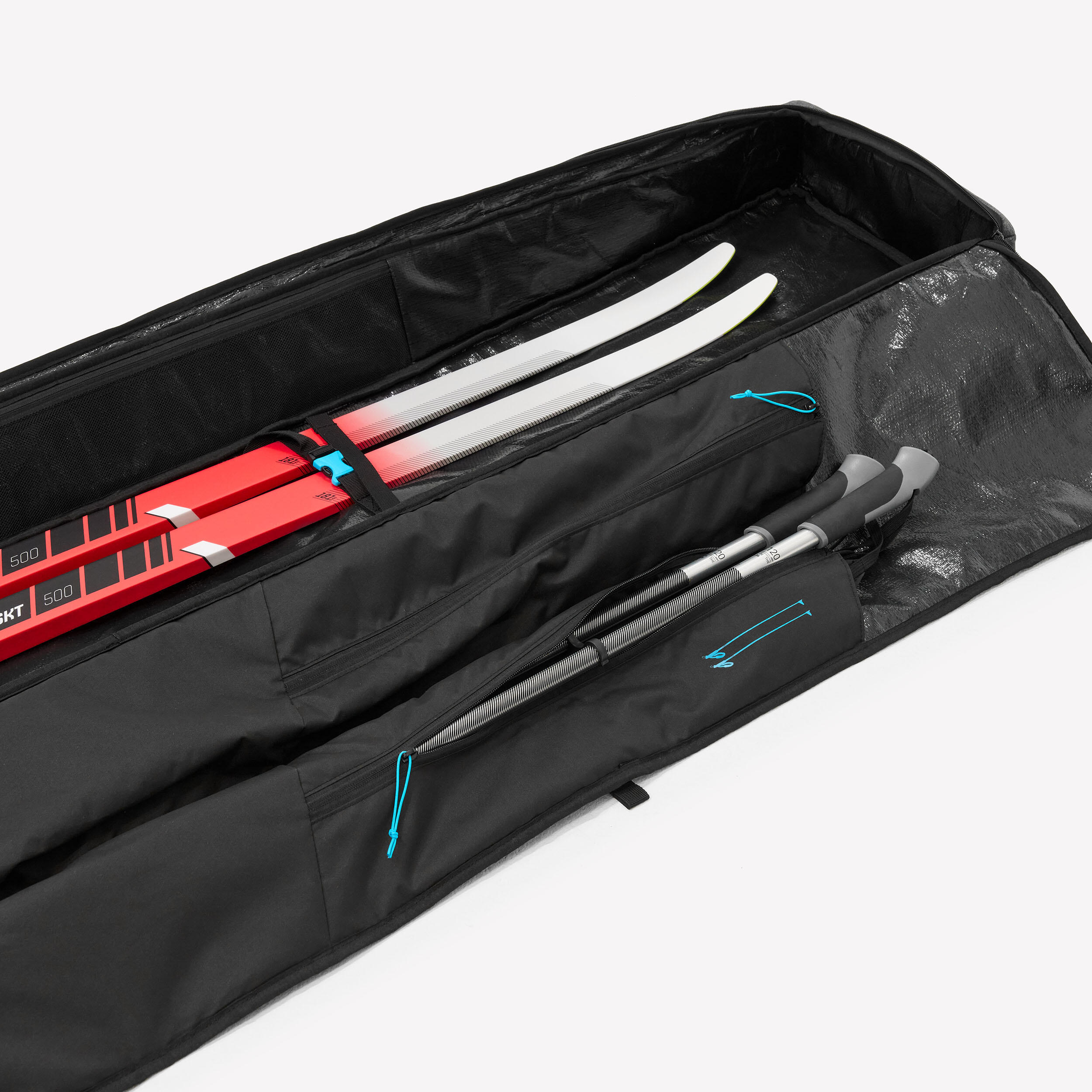 Capa para skis de fundo adulto, Coverbag 500 cinzento 5/6