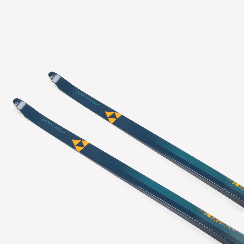 Narty biegowe do stylu łyżwowego dla dorosłych Ficher Aeroguide 75 z wiązaniami