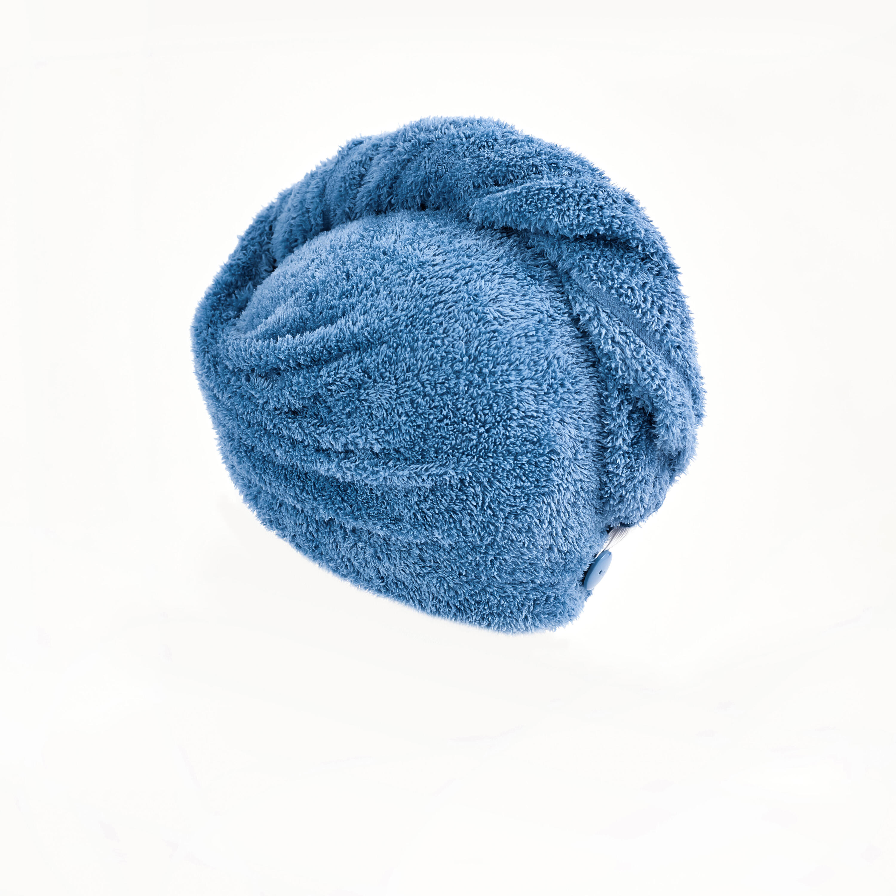 Toalla de natación de microfibra suave azul para cabello 9/17