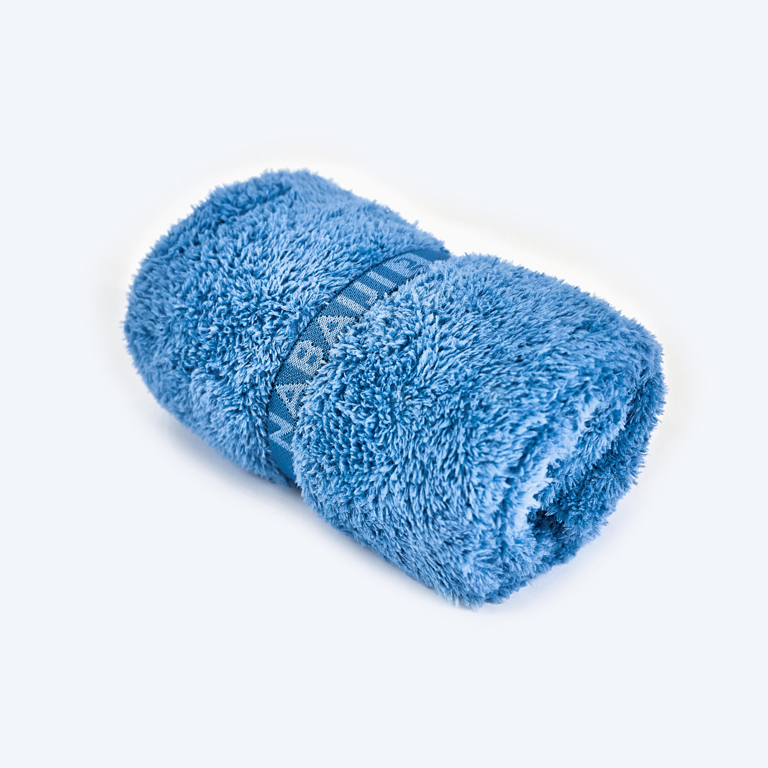 Toalla de natación de microfibra suave azul para cabello 7/17