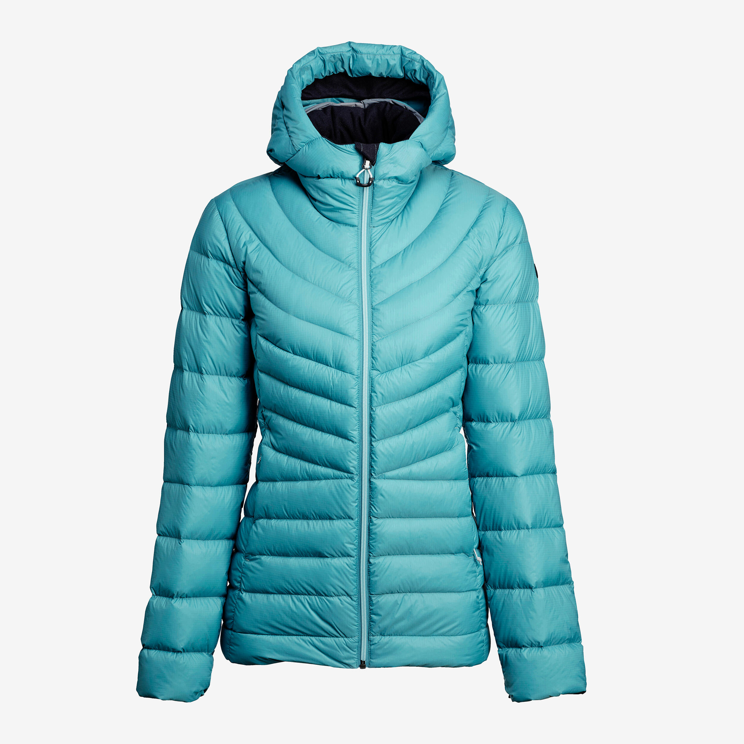 Plumífero de montaña y trekking con capucha Mujer Forclaz MT500 7/11