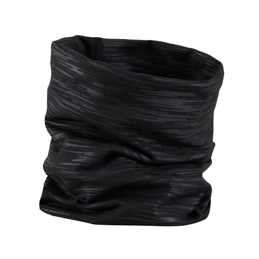 Tour de cou running chaud homme femme - kiprun warm+ noir chine