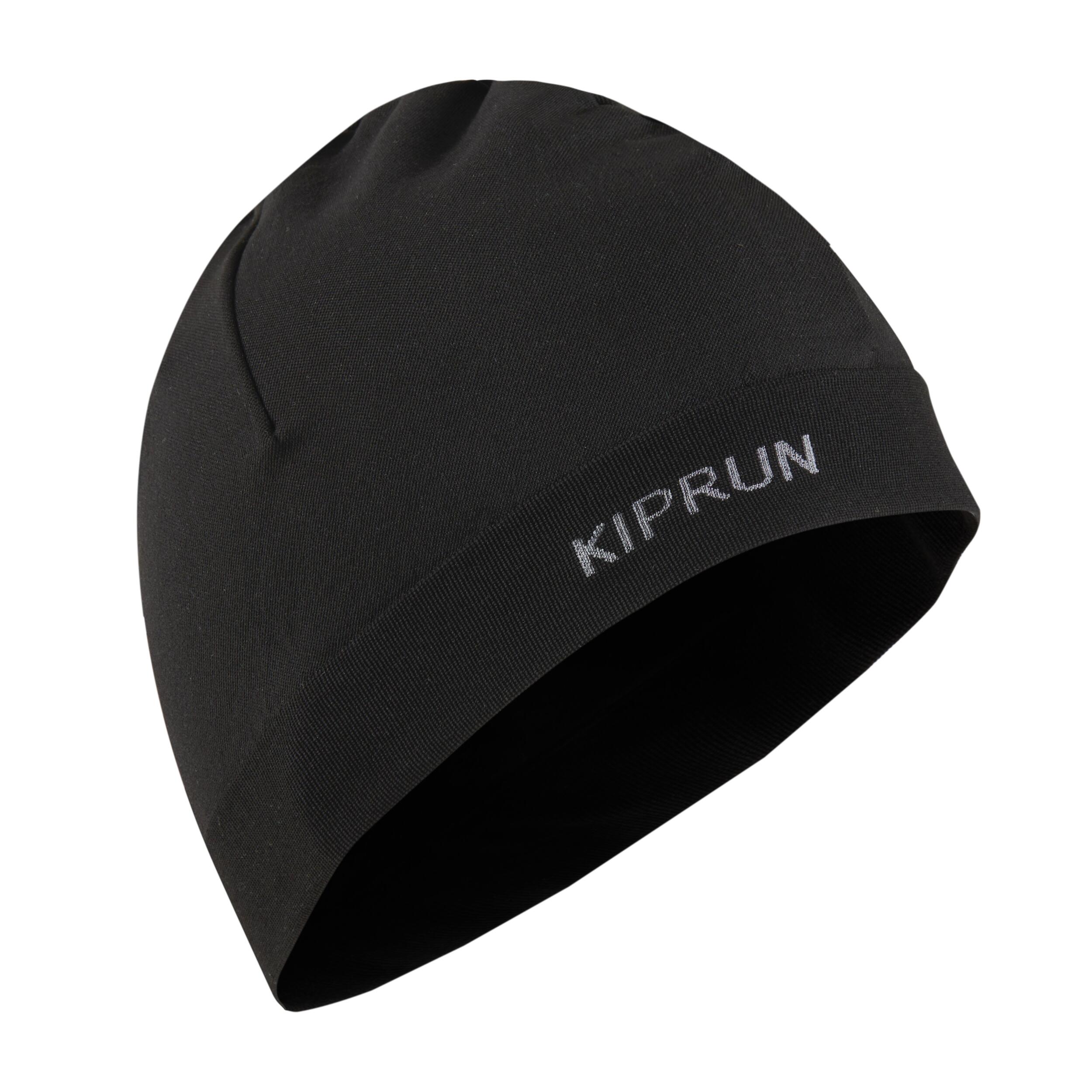 bonnet running seamless homme femme - kiprun noir - kiprun