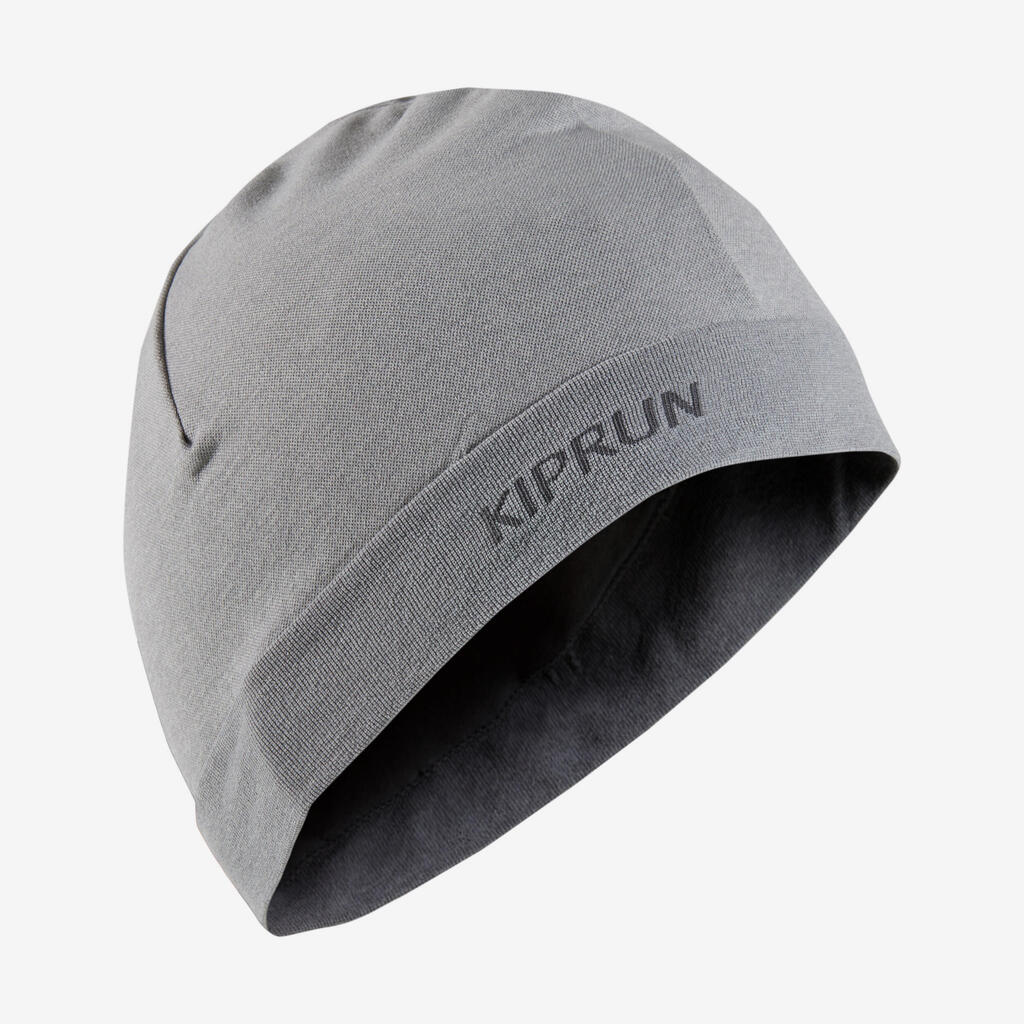 Bonnet running seamless adulte- kiprun gris