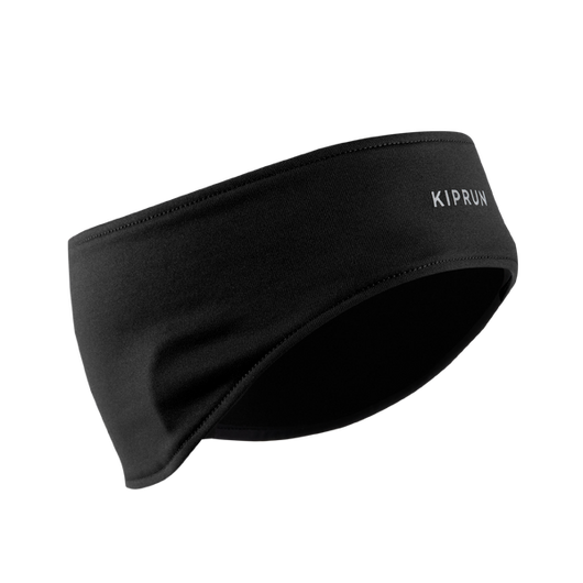 Bandeau running chaud homme femme - kiprun warm noir
