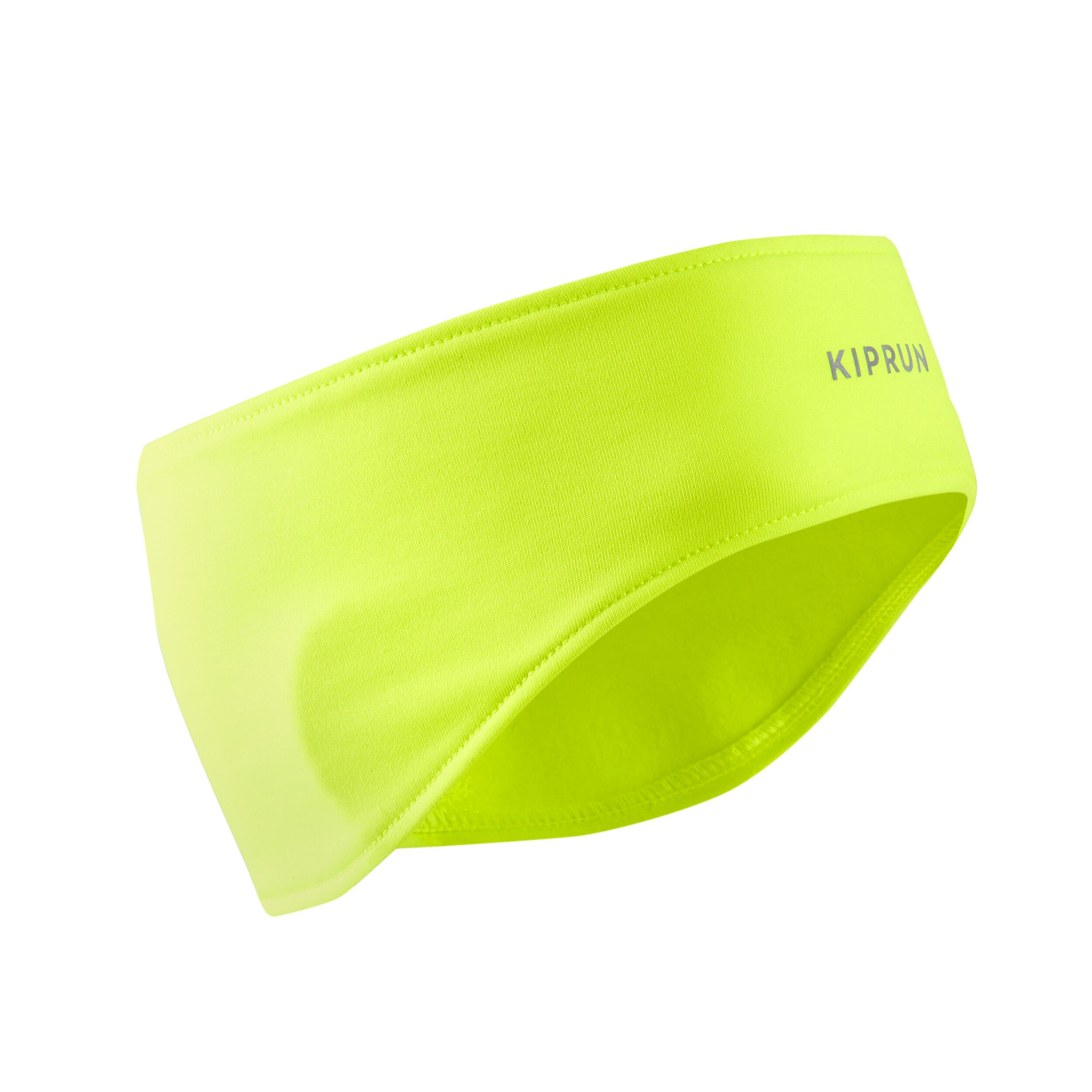 Men's and Women's Warm Running Headband - KIPRUN Warm yellow fl