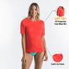 Women Beachwear Surfing Short sleeve UV Protection T-Shirt Coral Pink
