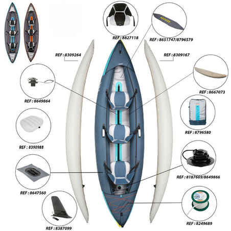 Inflatable Touring Kayak 2-3-person