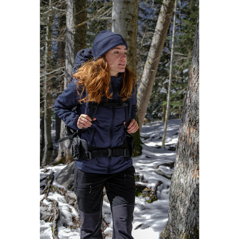 Chaqueta acolchada de montaña y trekking Mujer Forclaz MT50 azul