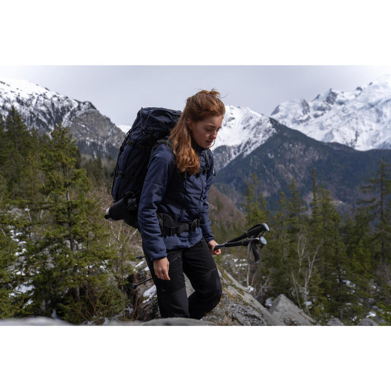 Chaqueta acolchada de montaña y trekking Mujer Forclaz MT50 azul