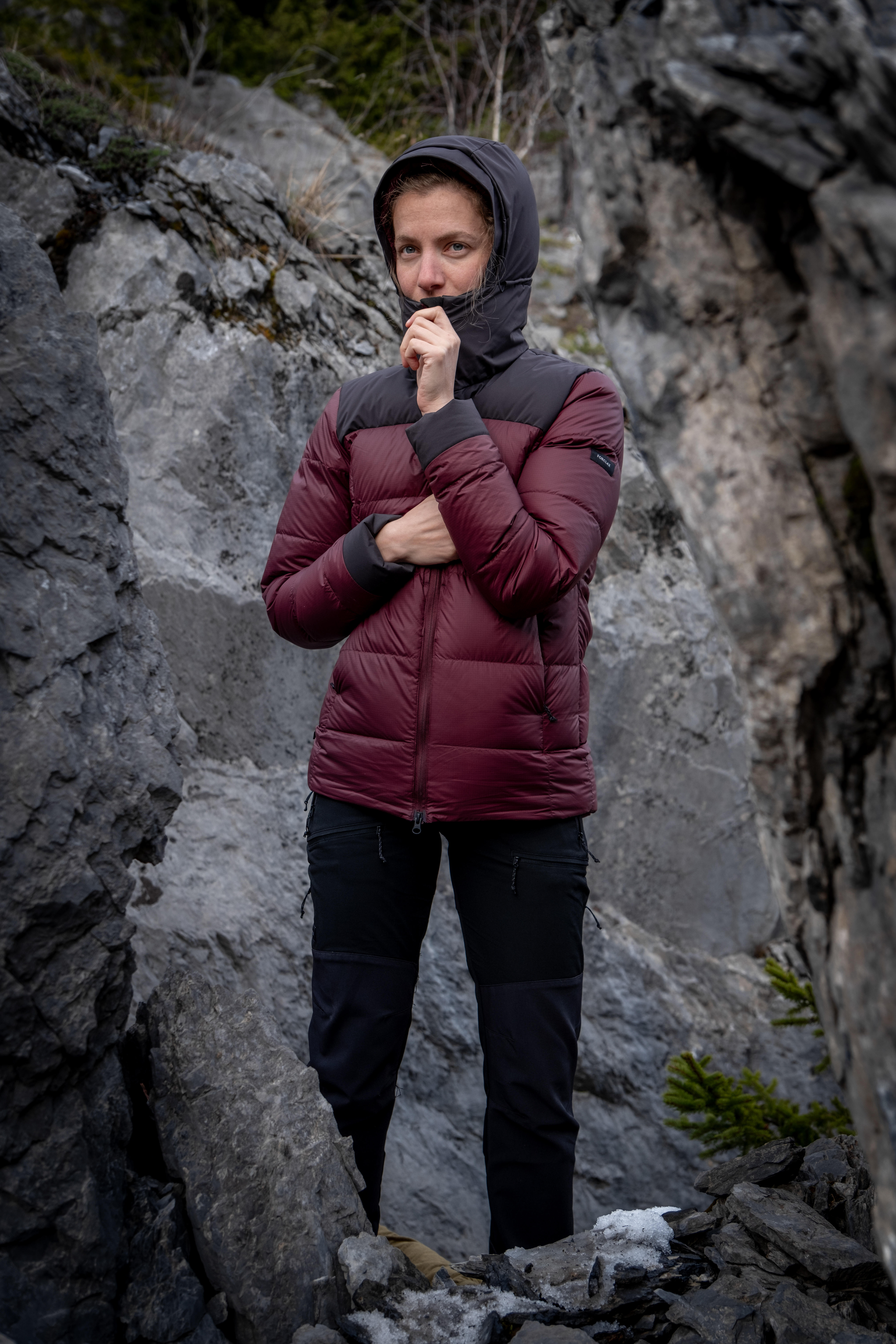 Manteau d'hiver en duvet avec capuchon femme – MT 900 - FORCLAZ