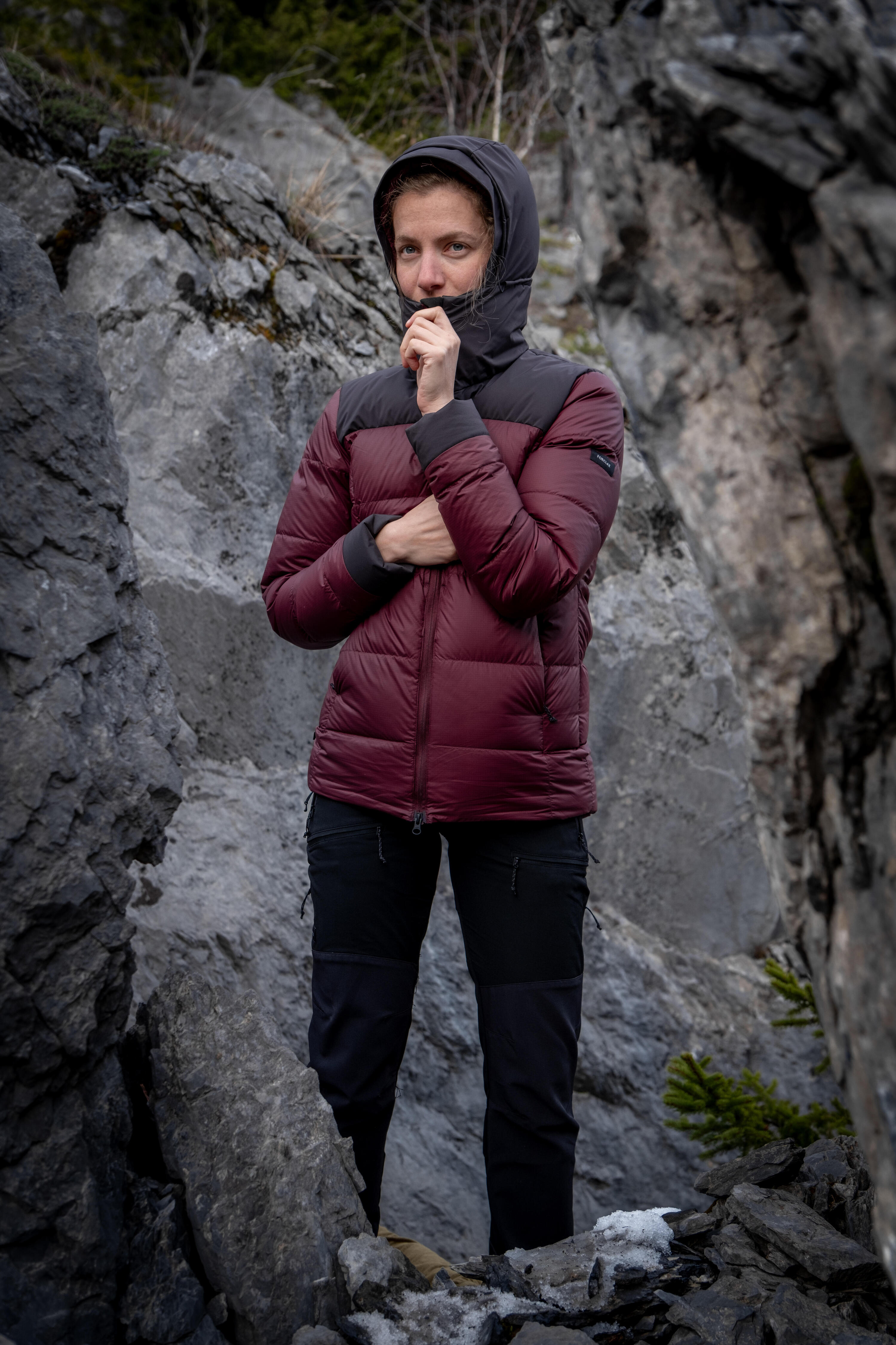 Manteau d'hiver en duvet avec capuchon femme – MT 900 17/18