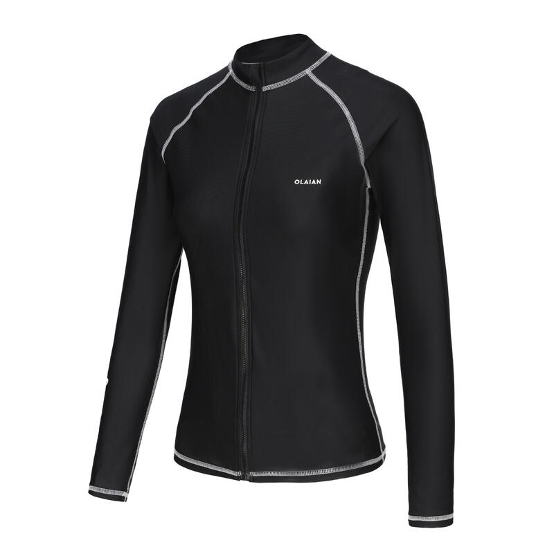 surfing women UV protection zip top