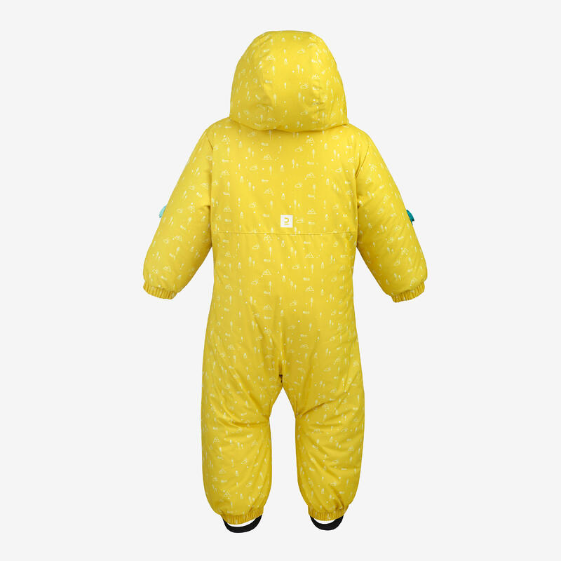 Combinaison ski bébé chaude - 500 warm - jaune