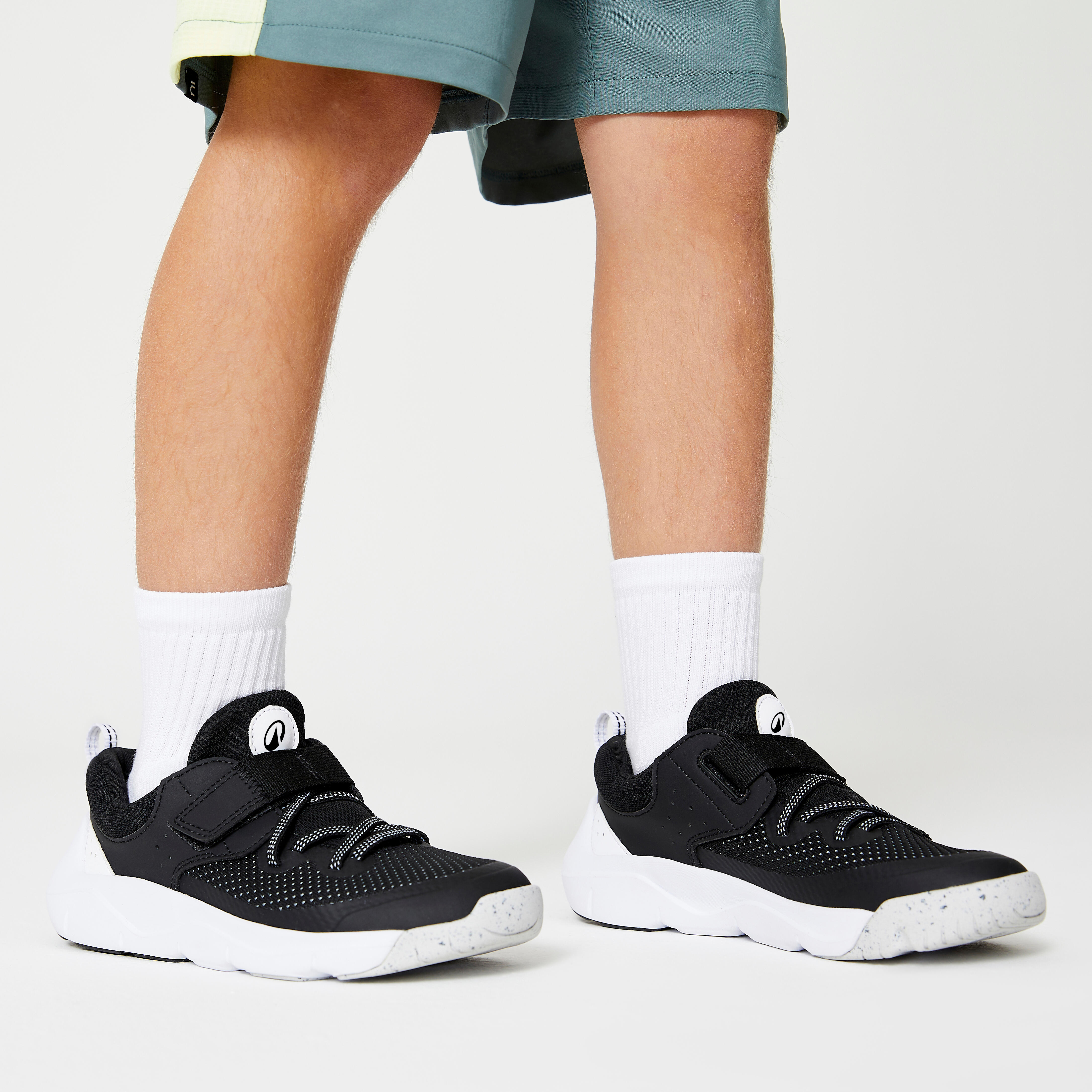 Decathlon Mavi Decathlon Cirt Cirtli Çocuk ve Elastik Bağcıklı Spor Ayakkabı Playful Fast