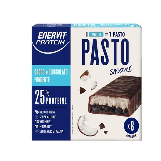 Barretta proteica sostituta del pasto Protein Pasto Cocco Ciok Enervit no gluten