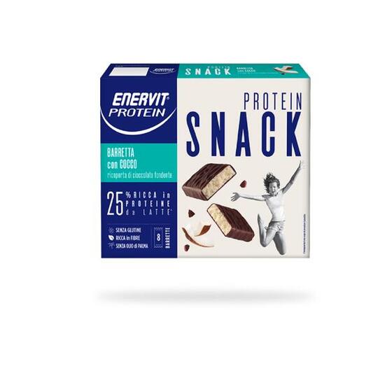 Barretta Proteica Enervit Protein Snack Cocco Cioccolato Fondente
