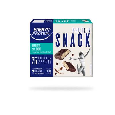 Barretta Proteica Enervit Protein Snack Cocco Cioccolato Fondente