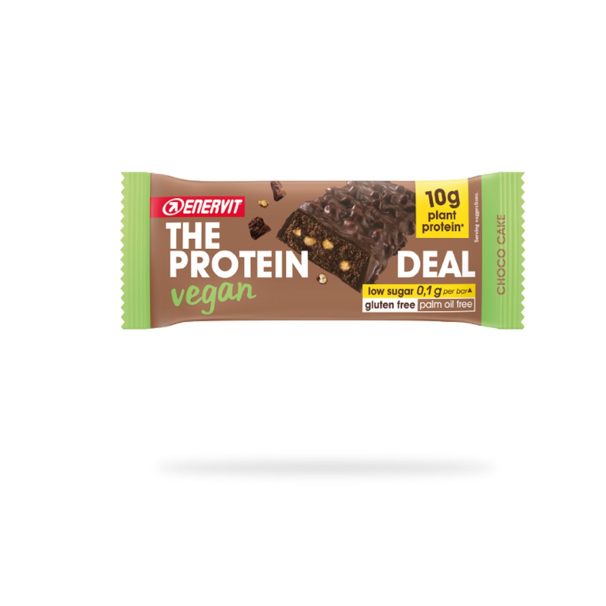 ENERVIT Barretta Proteica Vegana Protein Deal Vegan Cioccolato Fondente