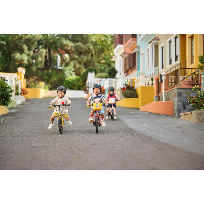 Bicicleta + Bici Sin Pedales 2 en 1 Discover 500 Niños 3-5 Años Amarillo 14"