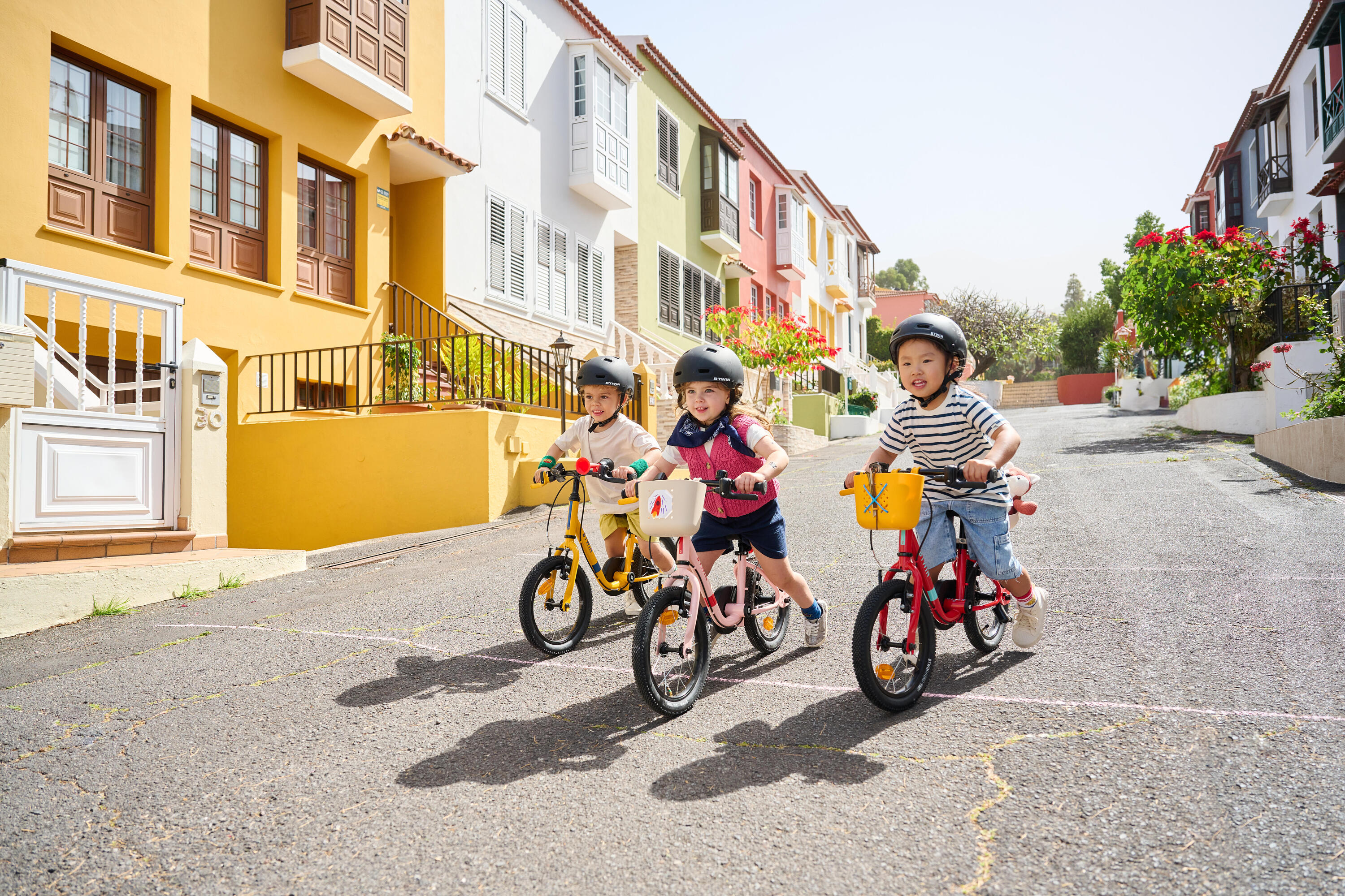 Kindervelo 2-in-1 Laufvelo 14 Zoll Discover 500 rosa 11/21