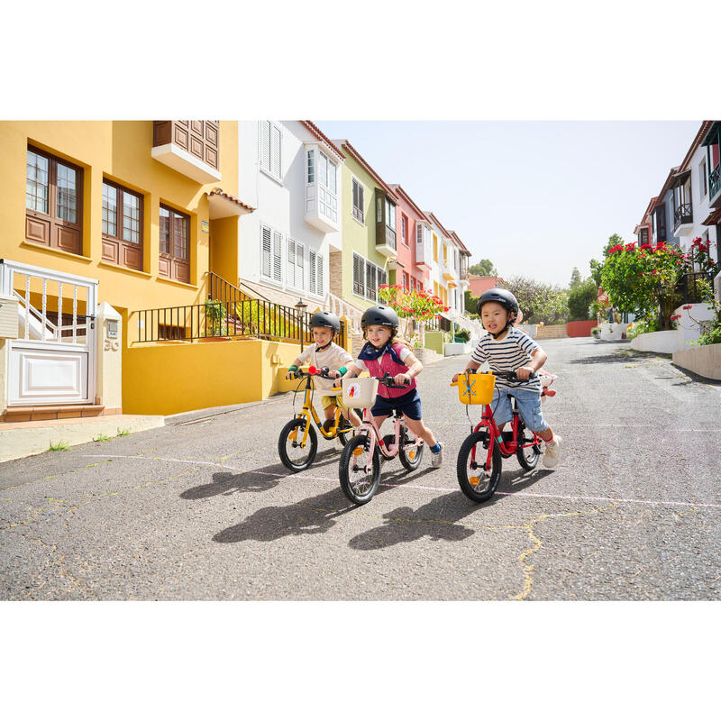 VELO ENFANT 2EN1 DRAISIENNE 3-5 ANS 14 pouces - DISCOVER 500 Rose