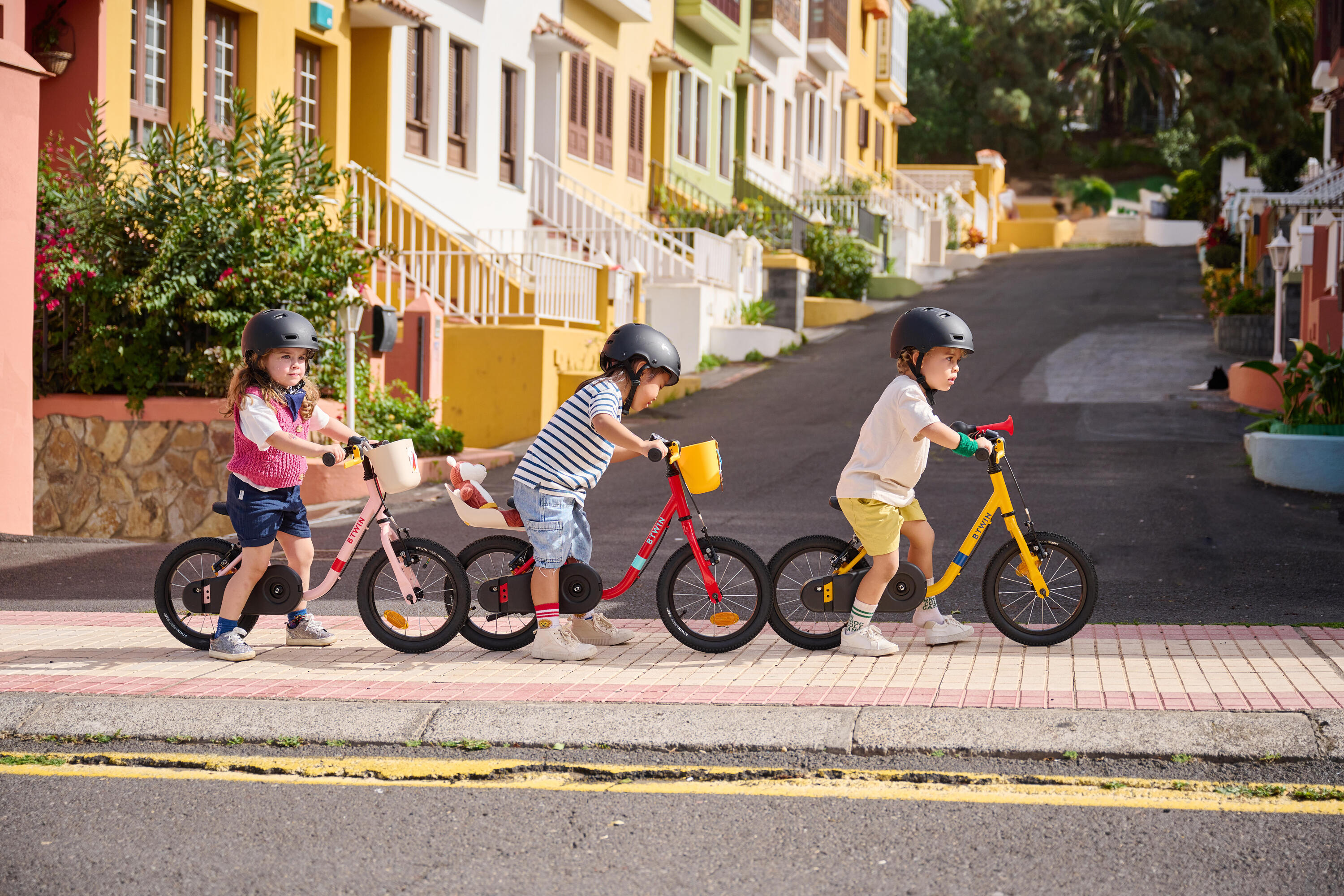 2-in-1 kinderfiets/loopfiets DISCOVER 500 3-5 jaar 14 inch rood 20/21