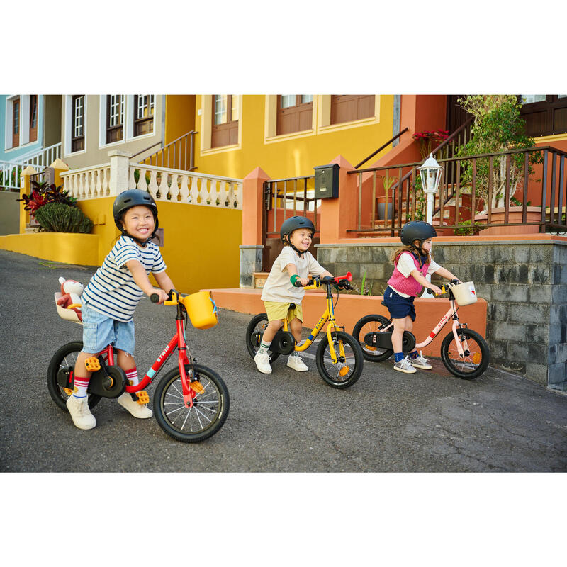 Kinderfahrrad 2-in-1 Laufrad 14 Zoll Discover 500 rosa