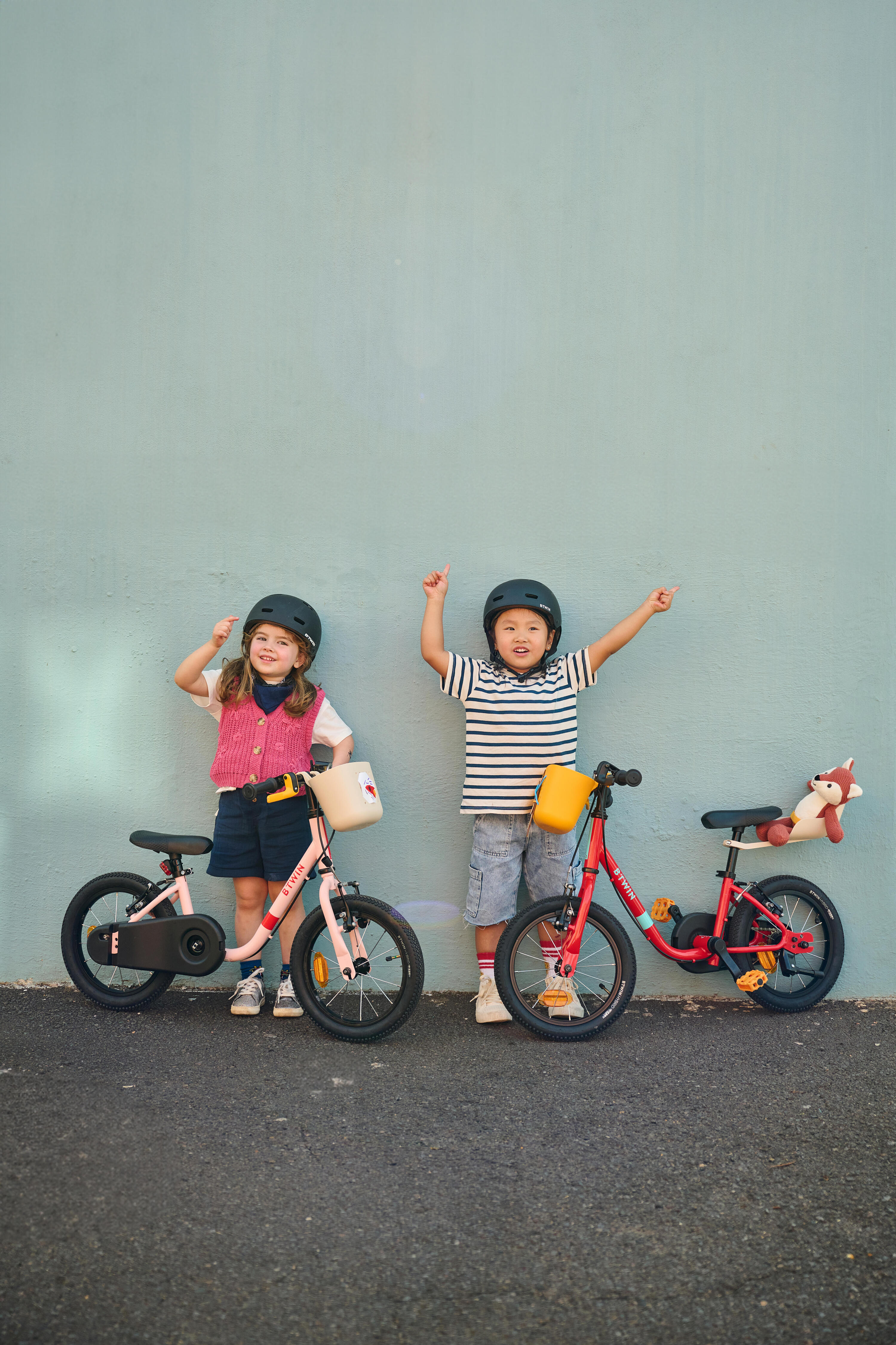 Kindervelo 2-in-1 Laufvelo 14 Zoll Discover 500 rosa 15/21