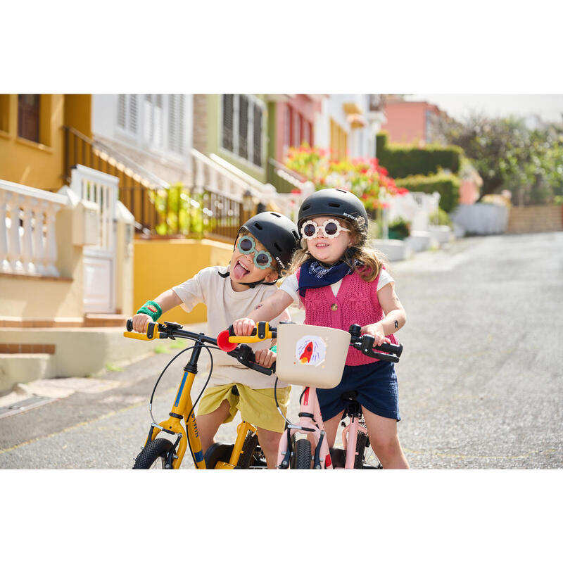 BICICLETA DE APRENDIZAGEM 2 EM 1 CRIANÇA 3-5 ANOS 14" DISCOVER 500 Amarelo